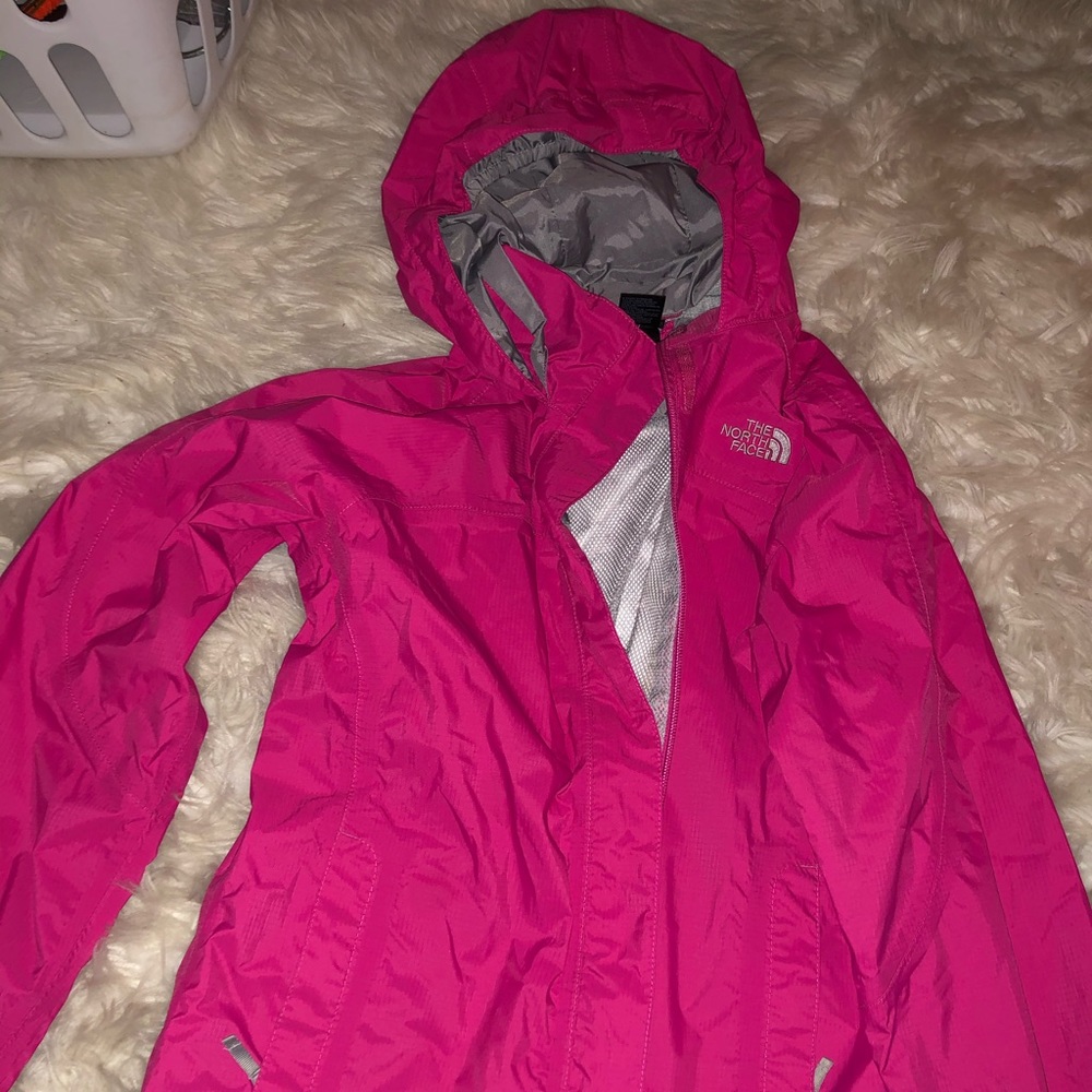 North Face YOUTH girls rain jacket